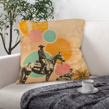 Load image into Gallery viewer, Baha Ranch Retro Pop Western Lost Cowboy Pillow Case Made in America
