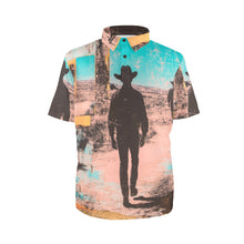 Load image into Gallery viewer, Baha Ranch Retro Pop Western Desert Cowboy Polo Shirt
