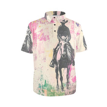 Load image into Gallery viewer, Baha Ranch Retro Pop Western Trail Ride Polo Shirt
