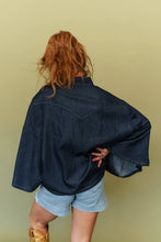 Load image into Gallery viewer, The Blue Outlaw Denim Poncho Top
