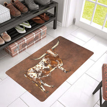 Load image into Gallery viewer, Longhorn Western Floor Mat 30" x 18" Made in America
