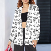 Load image into Gallery viewer, Cowboy Print Women's Western Blazer

