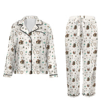 Load image into Gallery viewer, Boots and Brands Western Christmas Long Satin Pajamas
