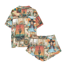 Load image into Gallery viewer, Colores de Mexico Pictures of the Southwest Satin Pajamas
