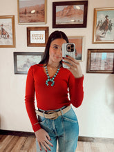 Load image into Gallery viewer, The Sloan Top in Red
