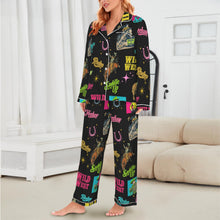 Load image into Gallery viewer, Baha Ranch The Last Round Up Satin Pajama Set
