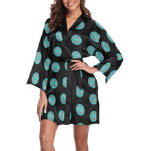 Load image into Gallery viewer, Turquoise Concho Women&#39;s Lounge Kimono Robe
