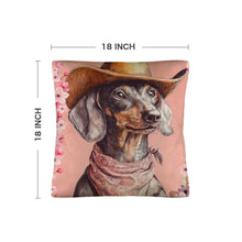 Load image into Gallery viewer, Danilo Painted Dachshund Pillow Case  Made in America
