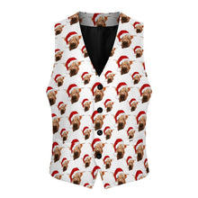 Load image into Gallery viewer, Highland Christmas Cow Men's Western Vest
