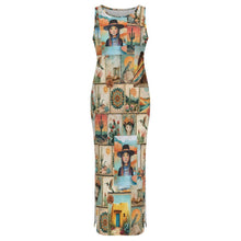 Load image into Gallery viewer, Baha Ranch New Colores De Mexico Pictures of the Southwest Bodycon Side Slit Long Dress
