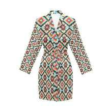 Load image into Gallery viewer, Colorado Aztec Women&#39;s Belted Satin Feel Dressing Lounge Robe
