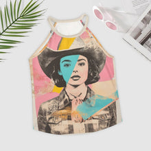 Load image into Gallery viewer, Baha Ranch Turquoise View Retro Pop Western Tank Top
