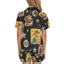 Load image into Gallery viewer, Vintage Cowgirl Collage Western Pajama Set
