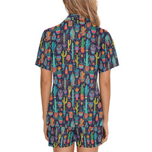 Load image into Gallery viewer, Crazy Cactus Lady Women&#39;s Western Pajama Set
