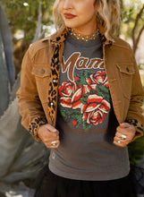 Load image into Gallery viewer, Mama Is The Toughest Faded Navy Tee
