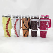 Load image into Gallery viewer, Sports Rhinestone Tumblers

