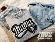 Load image into Gallery viewer, FAUX Varsity Mama Sweatshirt
