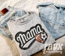 Load image into Gallery viewer, FAUX Varsity Mama Sweatshirt
