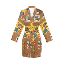 Load image into Gallery viewer, Vintage Cowgirl Collage Satin Robe
