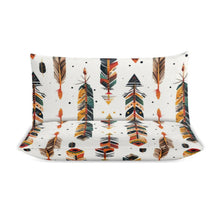 Load image into Gallery viewer, Boho Feather Print 3-Piece Bedding Set (1 Duvet Cover + 2 Pillow Shams) – 102"×90"
