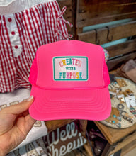 Load image into Gallery viewer, Created With A Purpose Trucker Hat
