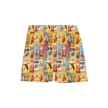 Load image into Gallery viewer, Women's Vintage Rodeo Poster Beach Board Shorts
