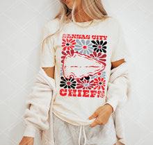 Load image into Gallery viewer, Groovy Floral Mascot Tee - Adult
