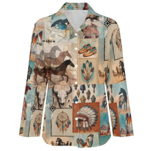 Load image into Gallery viewer, Baha Ranch Bohemian Dreams Cowgirl Button Up Blouse
