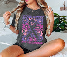 Load image into Gallery viewer, Groovy Floral Awareness Tee

