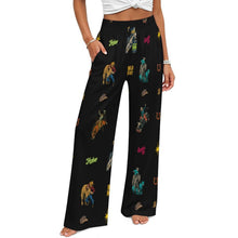 Load image into Gallery viewer, Baha Ranch The Last Roundup Rodeo High Waisted Wide Leg Pants

