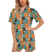 Load image into Gallery viewer, Western Patchwork Women&#39;s Western Pajama Set
