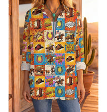 Load image into Gallery viewer, Baha Ranch The Comic Corral Western Rodeo Blouse
