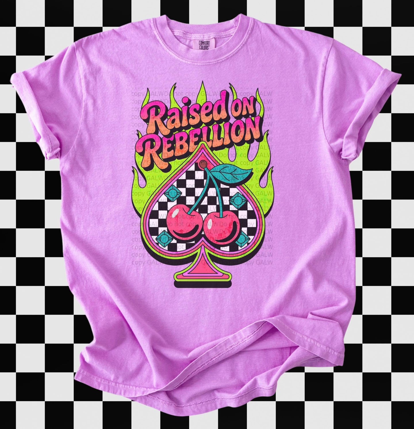 Raised on Rebellion tee or sweatshirt