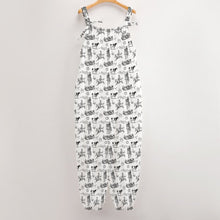 Load image into Gallery viewer, Baha Ranch Ranch Life Overalls Jumpsuit White
