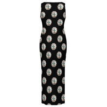 Load image into Gallery viewer, Silver Concho Slit Maxi Dress

