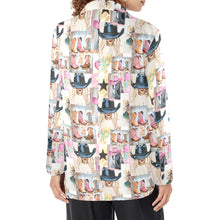 Load image into Gallery viewer, Danilo Painted Cowgirl Collage Western Blazer
