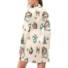 Load image into Gallery viewer, Baha Ranch Country Cow Print Christmas Western Cowgirl Satin Robe
