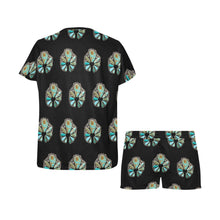 Load image into Gallery viewer, Turquoise Naja Women&#39;s Pajama Short Set

