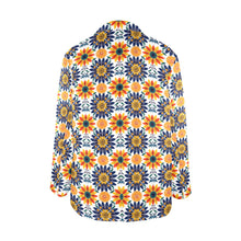 Load image into Gallery viewer, Colores de Mexico Blue Yellow Mexican Floral Blazer
