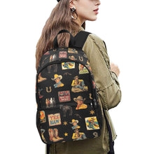 Load image into Gallery viewer, Vintage Cowboy Collage Western Backpack
