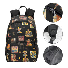 Load image into Gallery viewer, Vintage Cowboy Collage Western Backpack
