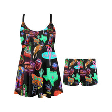 Load image into Gallery viewer, Neon Rodeo Swim Dress &amp; Shorts Set
