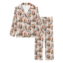 Load image into Gallery viewer, Western Santa Christmas Women's Pajama Set

