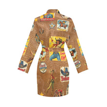 Load image into Gallery viewer, Vintage Cowgirl Collage Satin Robe
