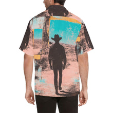 Load image into Gallery viewer, Baha Ranch Retro Pop Western Mystery Cowboy Men's Camp Shirt

