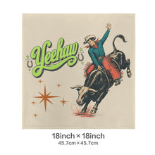 Load image into Gallery viewer, Baha Ranch The Last Roundup Yeehaw Throw Pillow Cover Made in America
