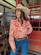 Load image into Gallery viewer, The Red Floral Horse Performance Top-BEST SELLER
