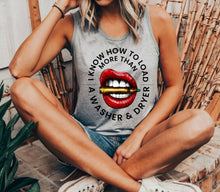 Load image into Gallery viewer, Washer &amp; Dryer Racerback Tank Top
