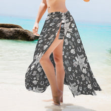 Load image into Gallery viewer, Baha Ranch Rhinestone Cowgirl Beach Swim Skirt Coverup
