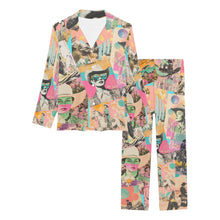 Load image into Gallery viewer, Baha Ranch Retro Pop Western Collage Pajama Set
